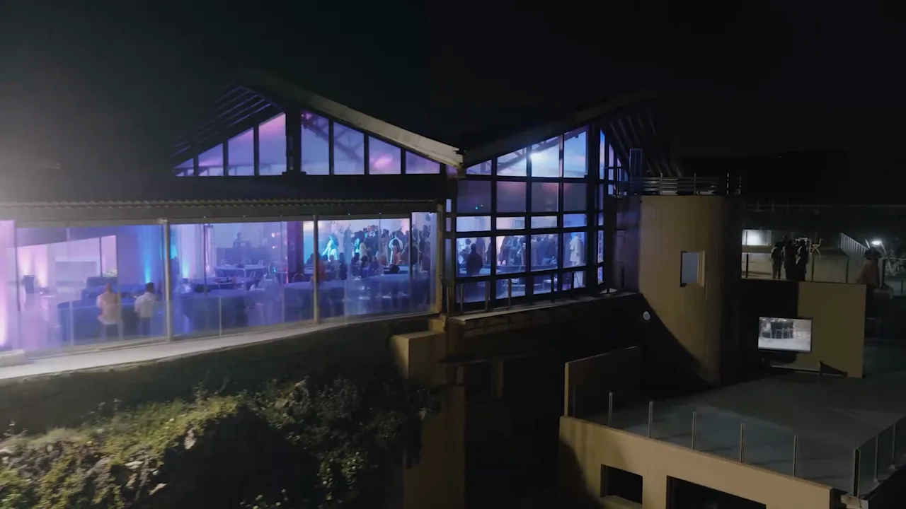 Arriba at night on the Guincho coast, wedding film by VIP Weddings Films